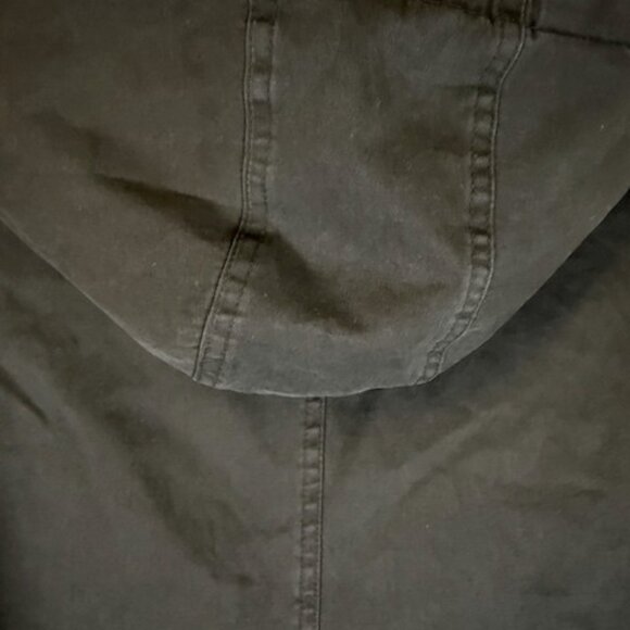 Brandy Melville Black Hooded Utility Jacket, Lightweight, Cropped- One Size - Picture 10 of 13